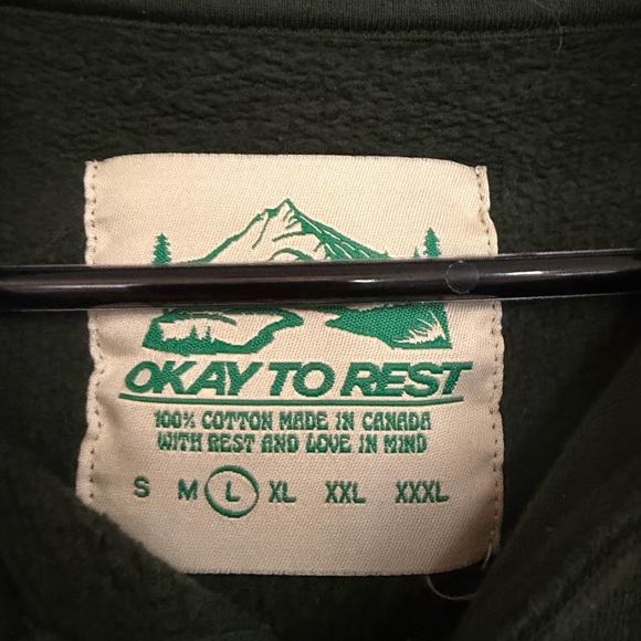 Okay to Rest Collared Sweatshirt - Picture 2 of 3